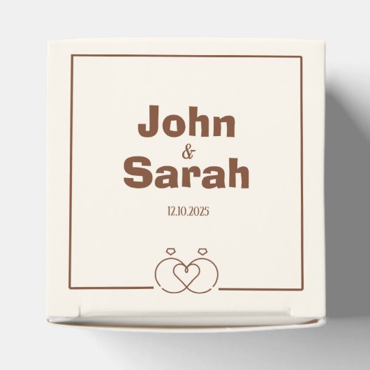 Small Paper Box – Festive & Unique Design Bedankdoosjes (Bovenkant)