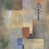 Small Picture of Fir Trees, 1922 by Paul Klee Sticker (Voorkant)