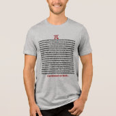 Small Piece of Pi Tri-Blend Shirt (Voorkant)