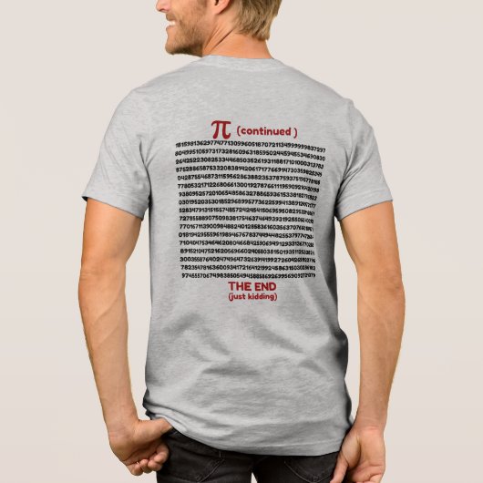 Small Piece of Pi Tri-Blend Shirt (Achterkant)
