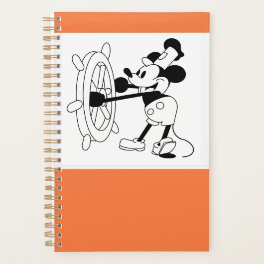 Small Planner sinaasappel met Steamboat Willie ont (Voorkant)