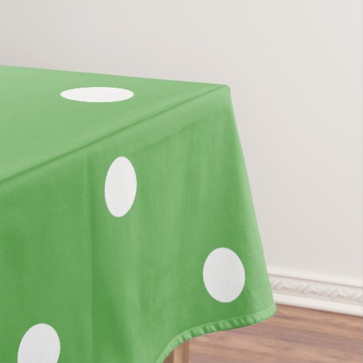 Small Polka Dots Pattern: Green Tafelkleed (Voorbeeld)