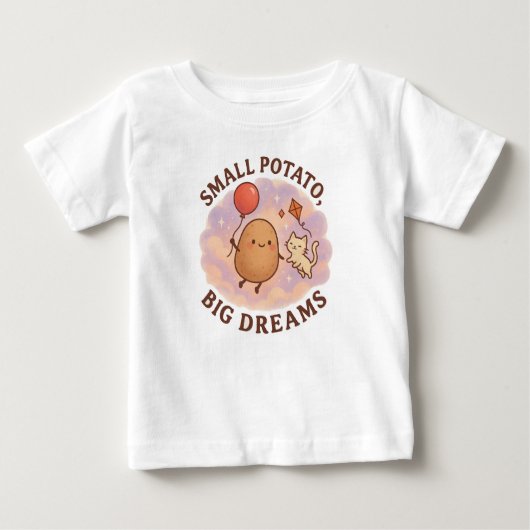 Small Potato Big Dreams – Schattige Motivatie (Voorkant)