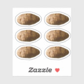 Small Potatoes Potato Custom-Cut Stickers (Vel)