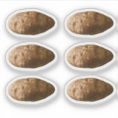 Small Potatoes Potato Custom-Cut Stickers (Voorkant)