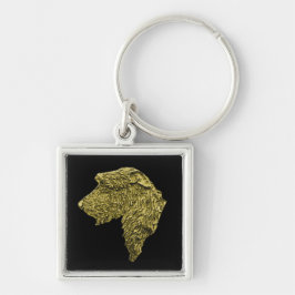 Small Premium Square Key Ring (Gold IW Head) Sleutelhanger