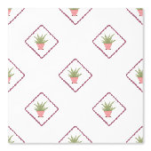 Small print aloe kitchen behang (Voorkant)