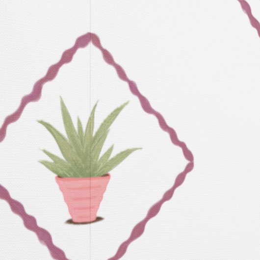 Small print aloe kitchen behang (Zoom)