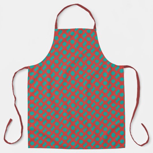 Small Red Green Pattern All-Over Print Schort (Voorkant)