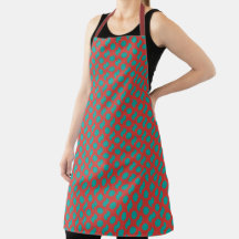 Small Red Green Pattern All-Over Print Schort