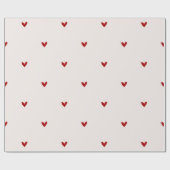 Small red hearts cadeaupapier (Vlak)