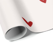 Small red hearts cadeaupapier (Rol Hoek)