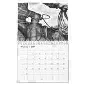 Small Rocking Lazy A Black and White Agenda 2017 Kalender (Feb 2027)