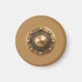 Small Round Brass Look Magnet (Voorkant)