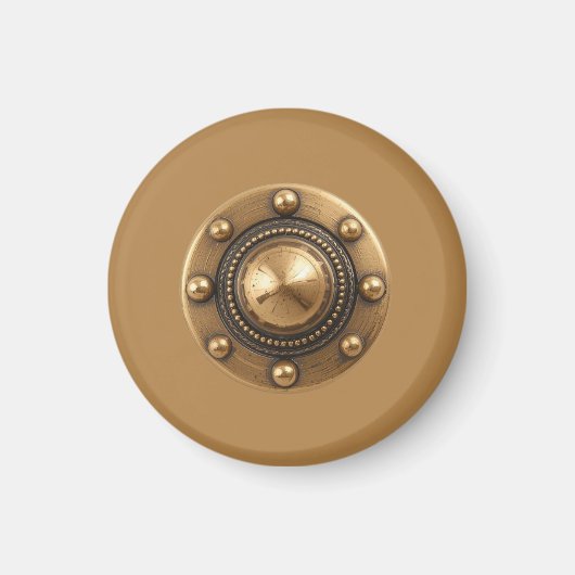 Small Round Brass Look Magnet (Voorkant)