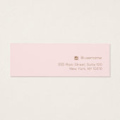 Small Roze Script Stud die de Kaart van de Vertoni (Achterkant)