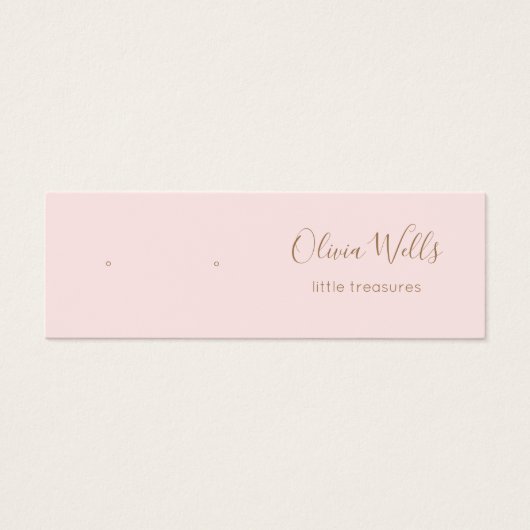 Small Roze Script Stud die de Kaart van de Vertoni (Voorkant)