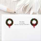 Small Self-Stick WreatAdresetiketten Etiket (Insitu)