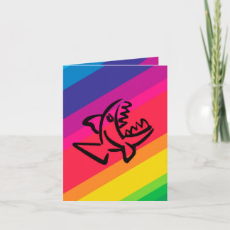 small shark notitiekaartje