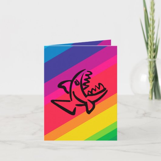 small shark notitiekaartje (Voorkant)