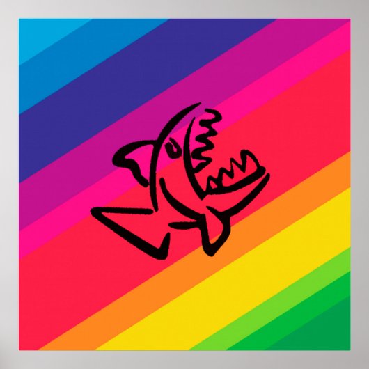 small shark poster (Voorkant)