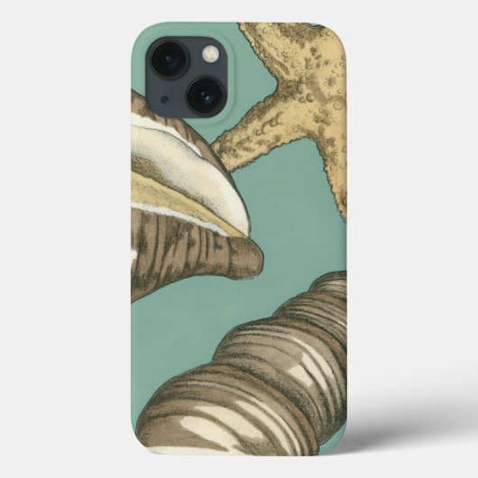 Small Shell Trio op Blauwgroen Case-Mate iPhone Case (Achterkant)
