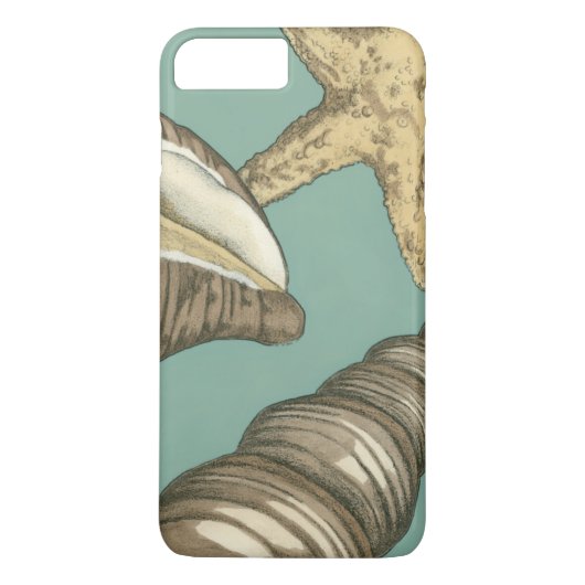 Small Shell Trio op Blauwgroen Case-Mate iPhone Case (Achterkant)