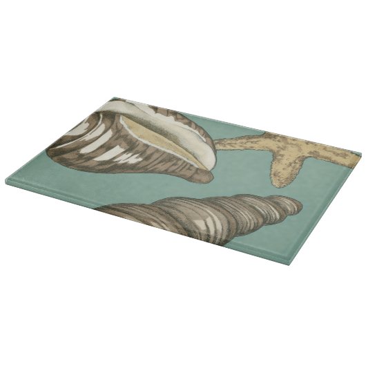 Small Shell Trio op Blauwgroen Snijplank (Hoek)