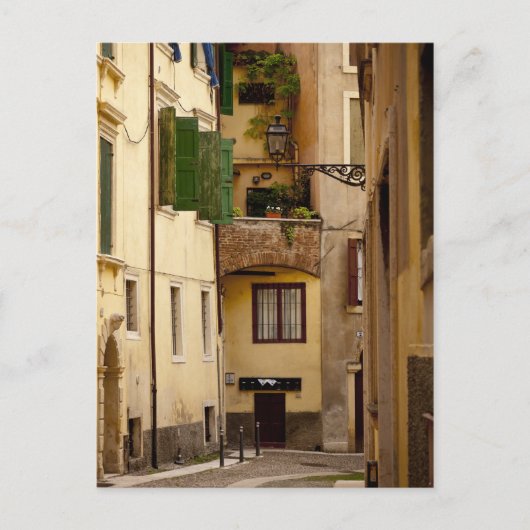 Small, Side Street in Verona Briefkaart (Voorkant)