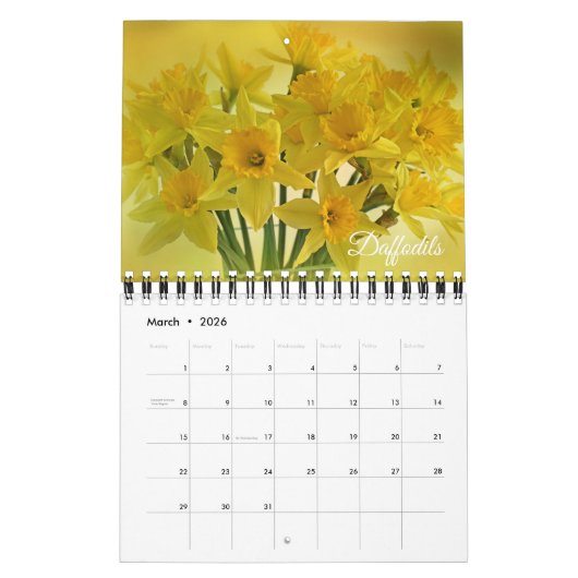 Small Size Beautiful Flowers Calendar Kalender (Mar 2026)
