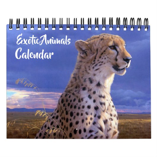 Small Size Exotic Animals Calendar Kalender (Hoes)