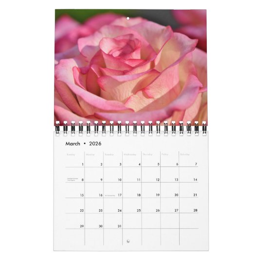 Small Size Forever Roses Calendar Kalender (Mar 2026)
