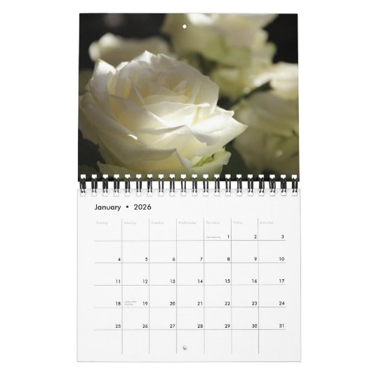 Small Size Forever Roses Calendar Kalender (Jan 2026)