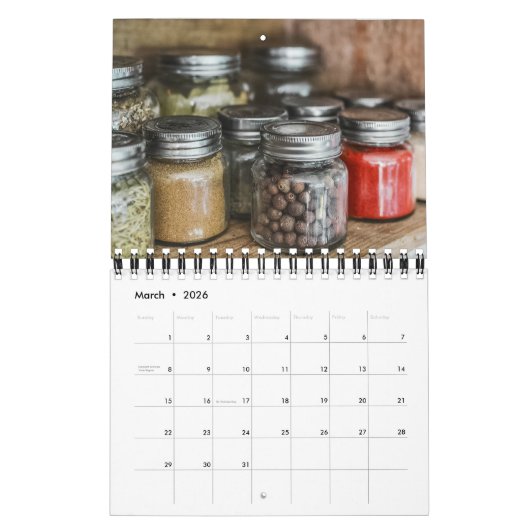 Small Size Herbs & Spices Calendar Kalender (Mar 2026)