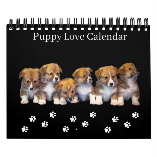 Small Size Puppy Love Calendar Kalender (Hoes)