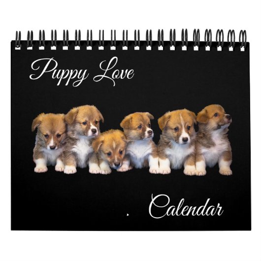 Small Size Puppy Love Calendar Kalender (Hoes)