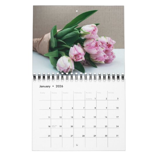 Small Size Tulips Calendar Kalender (Jan 2026)