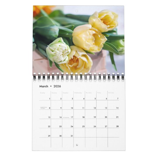 Small Size Tulips Calendar Kalender (Mar 2026)