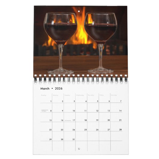 Small Size Wine Lovers Calendar Kalender (Mar 2026)