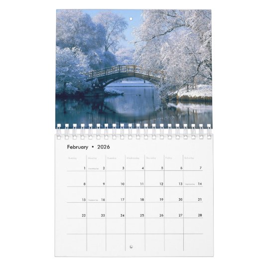 Small Size Winter Calendar Kalender (Feb 2026)