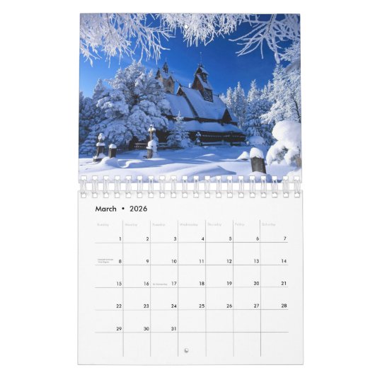 Small Size Winter Calendar Kalender (Mar 2026)