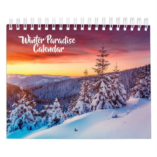 Small Size Winter Paradise Calendar Kalender (Hoes)