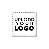 Small Square Business Logo Custom Rubber Stamp Rubberstempel (Afrduk)