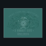 Small Steps, Big Adventures - A Hobbit Life Briefkaart<br><div class="desc">Channel your inner Hobbit with this cozy Lord of the Rings™ design inspired by the peaceful hills of the Shire™. Featuring a quaint Hobbit hole with its signature round door tucked into a lush, grassy hillside, the artwork is paired with the uplifting phrase, “Small Steps Big Adventures – A Hobbit...</div>