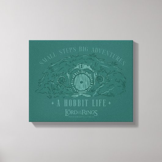 Small Steps, Big Adventures - A Hobbit Life Canvas Afdruk (Voorkant)
