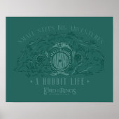 Small Steps, Big Adventures - A Hobbit Life Poster (Voorkant)