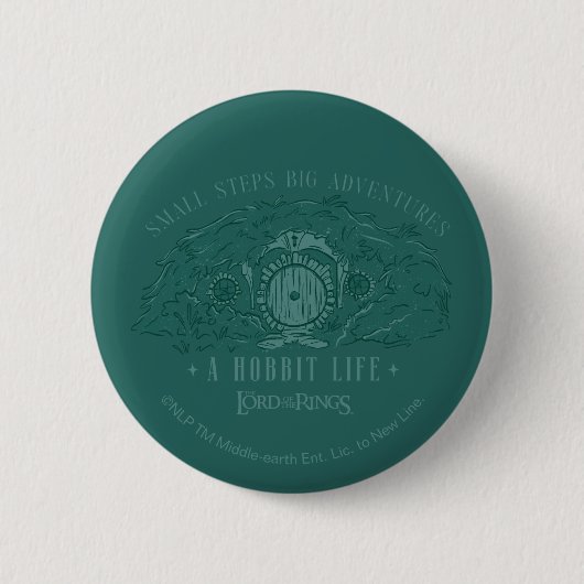 Small Steps, Big Adventures - A Hobbit Life Ronde Button 5,7 Cm (Voorkant)