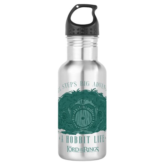 Small Steps, Big Adventures - A Hobbit Life Waterfles (Voorkant)