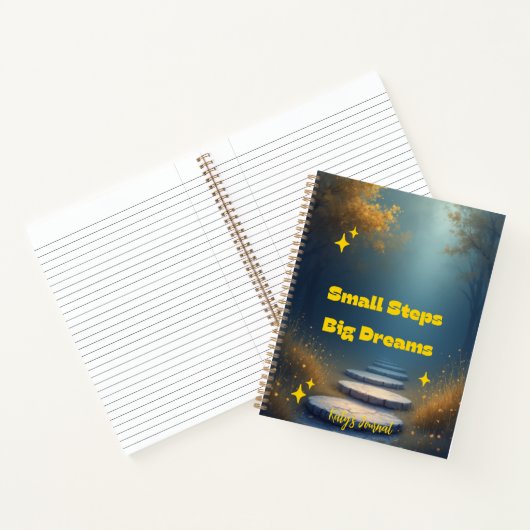 Small Steps, Big Dreams – Inspirational Notebook Notitieboek (Binnen)