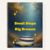 Small Steps, Big Dreams – Inspirational Notebook Notitieboek (Voorkant)